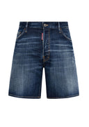 Bermude DSQUARED2, NAVY BLUE ‘Marine’ denim shorts