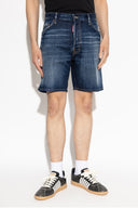 Bermude DSQUARED2, NAVY BLUE ‘Marine’ denim shorts