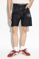 Bermude DSQUARED2,  BLACK ‘Marine’ denim shorts