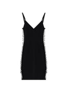 Rochie DSQUARED2, with decorative side cut-outs, Negru