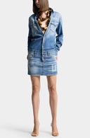 Rochie DSQUARED2, Light Wash Trucker Dress