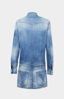 Rochie DSQUARED2, Light Wash Trucker Dress