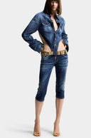 Top DSQUARED2, Deep Cut Night Whisper Denim Shirt