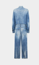 Salopeta DSQUARED2,Light Wash Trucker Jumpsuit