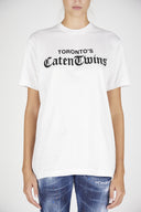 Tricou Dsquared2, Insertie neagra Caten Twins