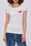 Tricou DSQUARED2, Heart Angel Print, White