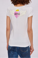 Tricou DSQUARED2, Heart Angel Print, White