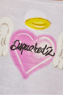 Tricou DSQUARED2, Heart Angel Print, White