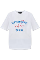 Tricou DSQUARED2, Chic Print, White