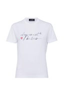Tricou DSQUARED2, Wash Just Right Fit, Babes, White