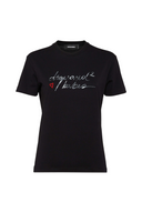 Tricou DSQUARED2, Wash Just Right Fit, Babes, Black