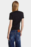 Tricou DSQUARED2, Wash Just Right Fit, Babes, Black