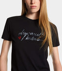 Tricou DSQUARED2, Wash Just Right Fit, Babes, Black