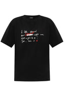 Tricou DSQUARED2, Dsquared2 BLACK Printed T-shirt