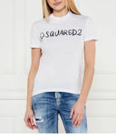 Tricou DSQUARED2, Written logo print, Alb