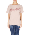 Tricou DSQUARED2, Textured Logo, Powder Pink