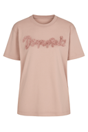 Tricou DSQUARED2, Textured Logo, Powder Pink