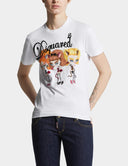 Tricou DSQUARED2,Just Right Fit Rhinestone T-shirt