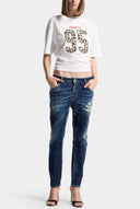 Tricou DSQUARED2, Wild2 Cropped Breezy Fit T-Shirt