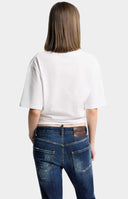 Tricou DSQUARED2, Wild2 Cropped Breezy Fit T-Shirt