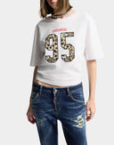 Tricou DSQUARED2, Wild2 Cropped Breezy Fit T-Shirt