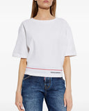 Tricou DSQUARED2, WHITE T-shirt with logo