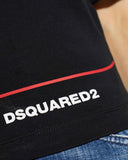 Tricou DSQUARED2,  BLACK T-shirt with logo