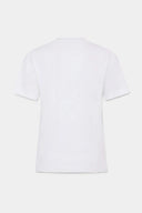 Tricou DSQUARED2 Hot Girls Ski Hard – Alb