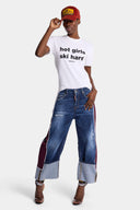 Tricou DSQUARED2 Hot Girls Ski Hard – Alb