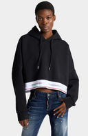 Hanorac DSQUARED2, Tape Elastic Onion Cropped Hoodie 3