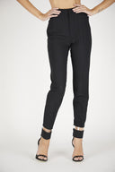 Pantaloni Dsquared2, Insertie incolora, Negru