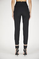 Pantaloni Dsquared2, Insertie incolora, Negru