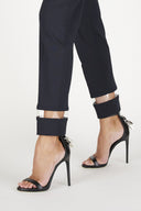 Pantaloni Dsquared2, Insertie incolora, Negru