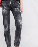 BLUGI DSQUARED2 Paint-Splatter Slim-Fit