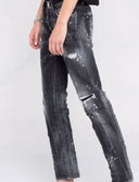 BLUGI DSQUARED2 Paint-Splatter Slim-Fit