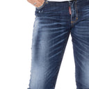 BLUGI DSQUARED2, Medium Waist, Classic, Albastru