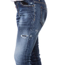 BLUGI DSQUARED2, Medium Waist, Classic, Albastru
