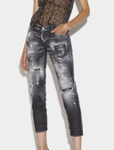 BLUGI DSQUARED2, JENNIFER CROPPED, Black