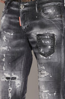 BLUGI DSQUARED2, JENNIFER CROPPED, Black