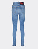Blugi  DSQUARED2, High Waist Twiggy, Albastru