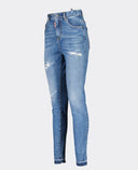 Blugi  DSQUARED2, High Waist Twiggy, Albastru