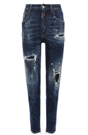 Blugi  DSQUARED2, High Waist Twiggy, Blue