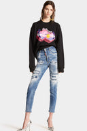 Blugi  DSQUARED2, High Waist Twiggy, S72LB0737S30789470