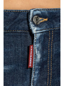 BLUGI DSQUARED2, Medium Waist, Flared, Navy Blue