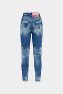 BLUGI DSQUARED2, High Waist, Twiggy, Blue