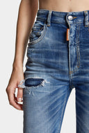 BLUGI DSQUARED2, High Waist, Twiggy, Blue