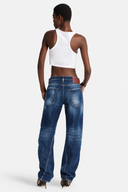 JEANS DSQUARED2,NAVY BLUE 'D2 Twisted' jeans
