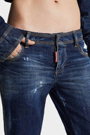 JEANS DSQUARED2,NAVY BLUE 'D2 Twisted' jeans