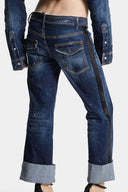 JEANS DSQUARED2,NAVY BLUE 'D2 Twisted' jeans