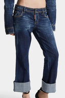 JEANS DSQUARED2,NAVY BLUE 'D2 Twisted' jeans
